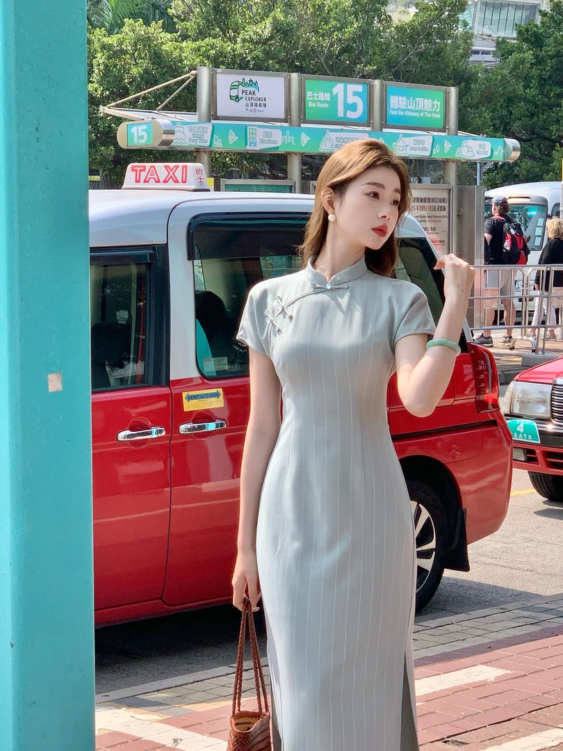 EIA一尧新中式国风【书禾】复古书香气古法改良旗袍气质连衣裙春夏