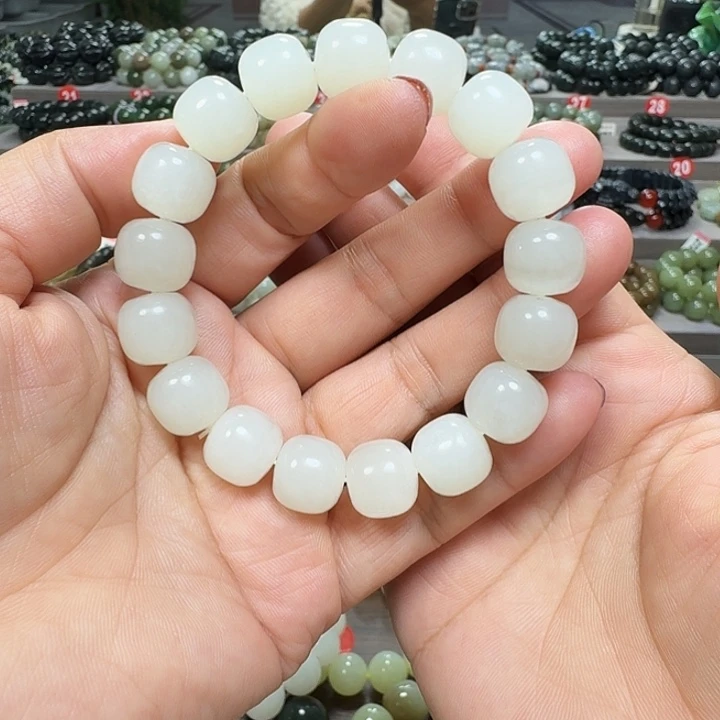 未镶嵌手链和田玉青海料老型卡13