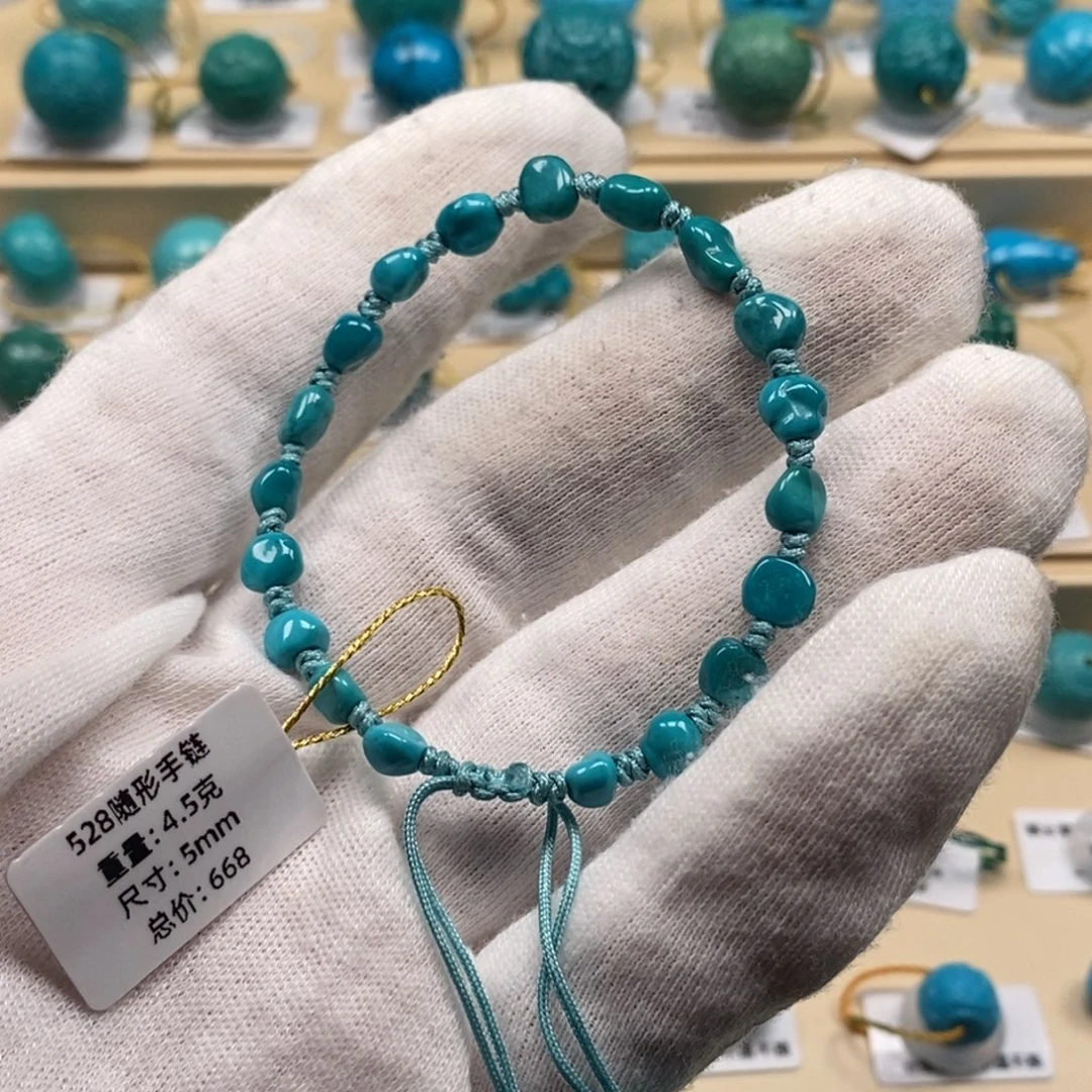 绿松石未镶嵌精品原矿高瓷绿松石