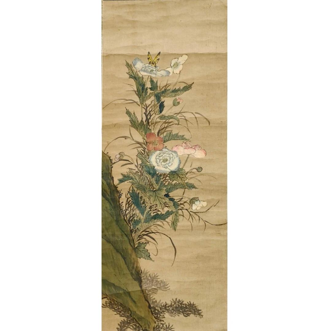 L004《花鸟》沈q 82*32（2.4平尺）纸本立轴