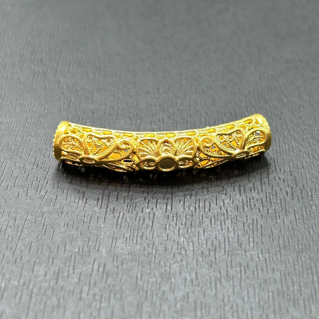 【店长专享】足金999投资金攒黄金蝴蝶弯管ZBHJD1517克重多退少补