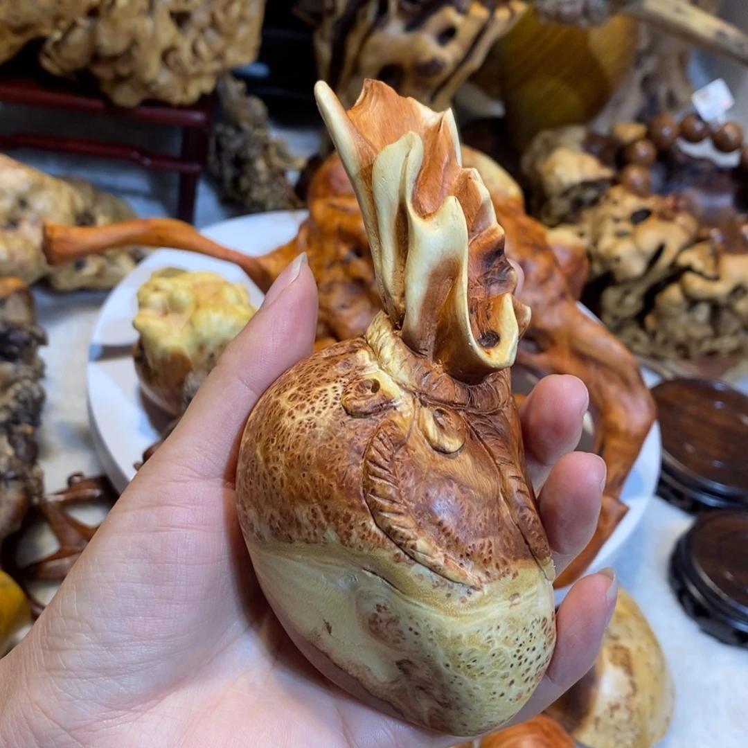 房***卖钱袋麻梨尼疙瘩手把件文玩