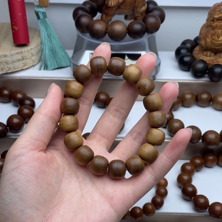 麒***麟檀香木手串/手链开播福利1213黄肉奶香
