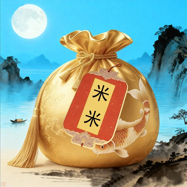 3号米不够花【师傅推荐】聚米偏偏-手绘卡生肖贴挂饰福