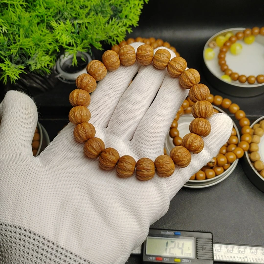 猴头核桃手串大尺寸京八棱素圈福利