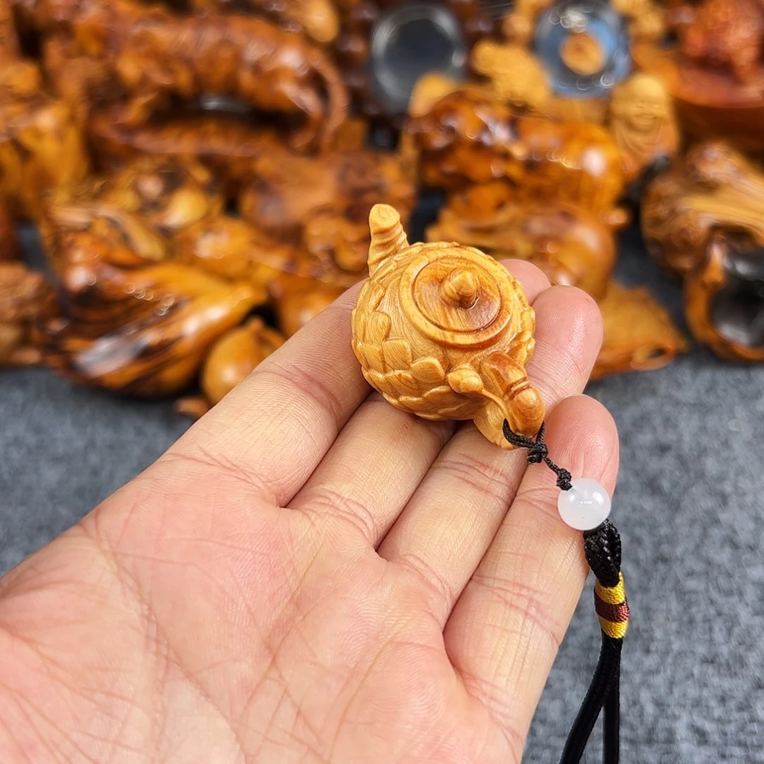 柏木太行崖柏手工壶