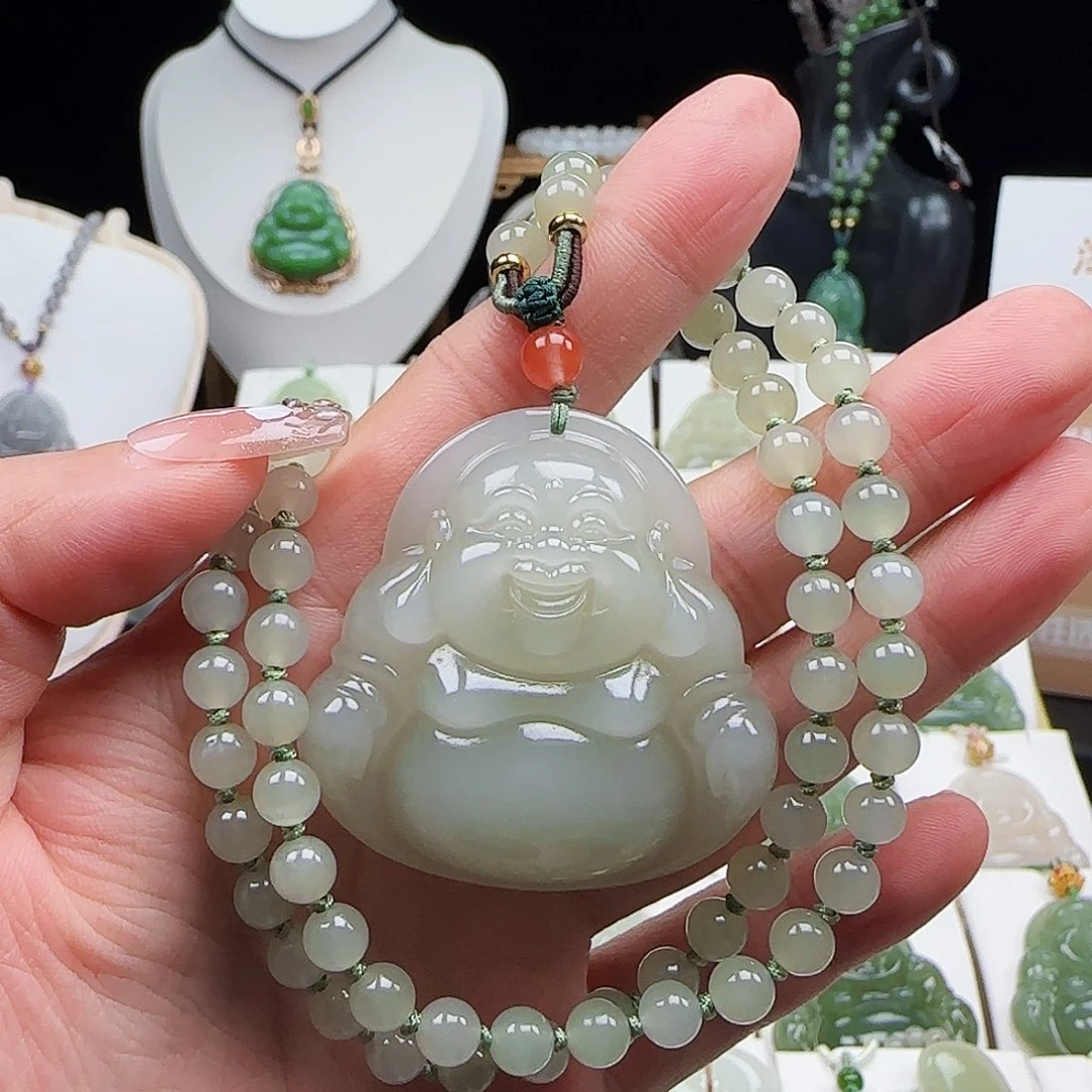 和田玉未镶嵌颈饰45