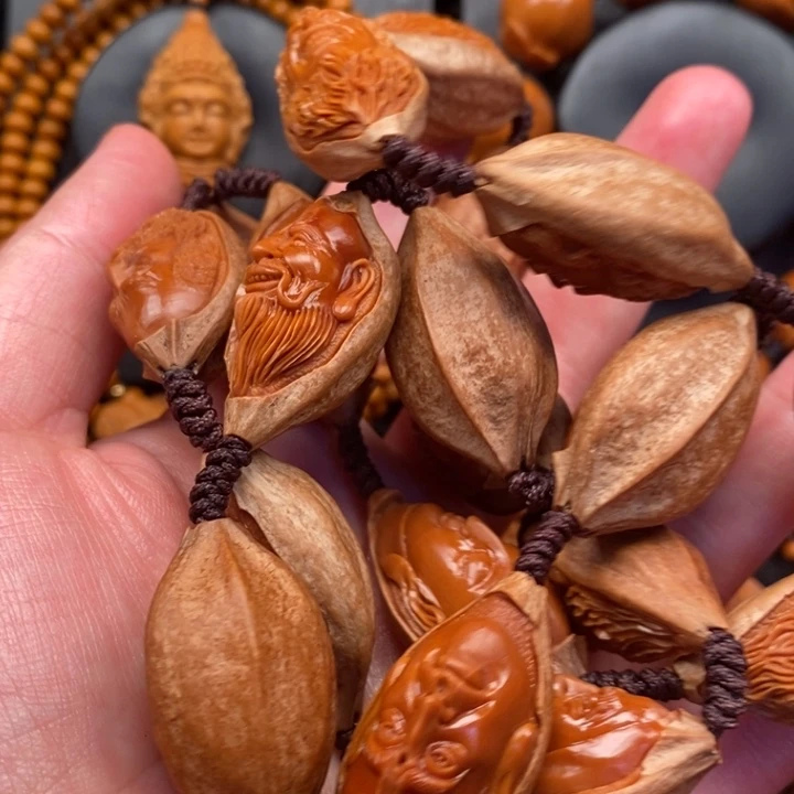 皆***空手串/手链橄榄核精品罗汉脖挂