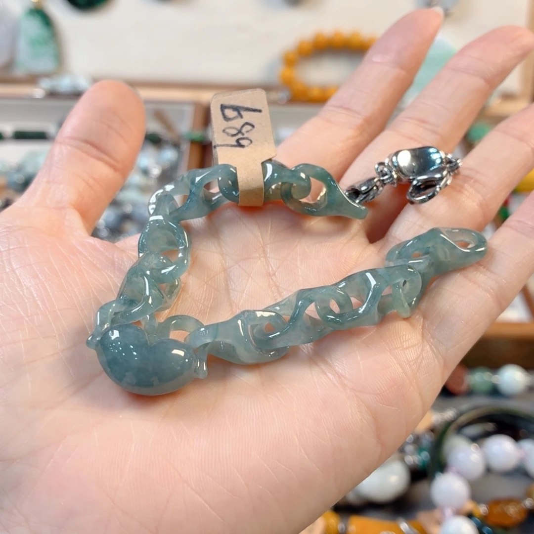 慕***态翡翠未镶嵌颈饰手串