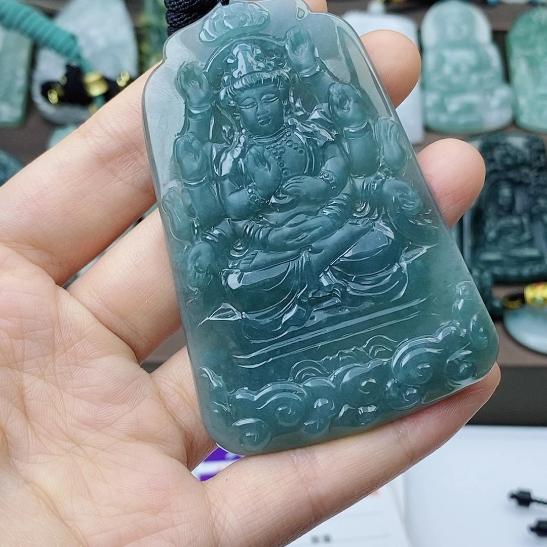 翡翠未镶嵌颈饰