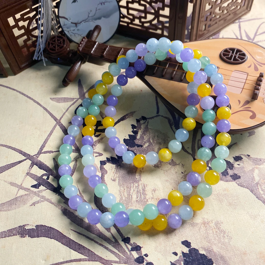 多宝8m 108项链发一条J20