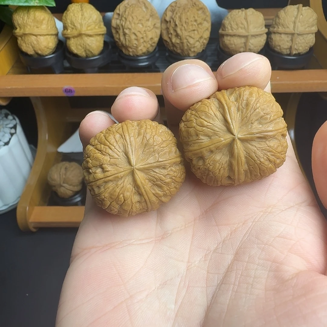 把件文玩核桃3号状元红34尺