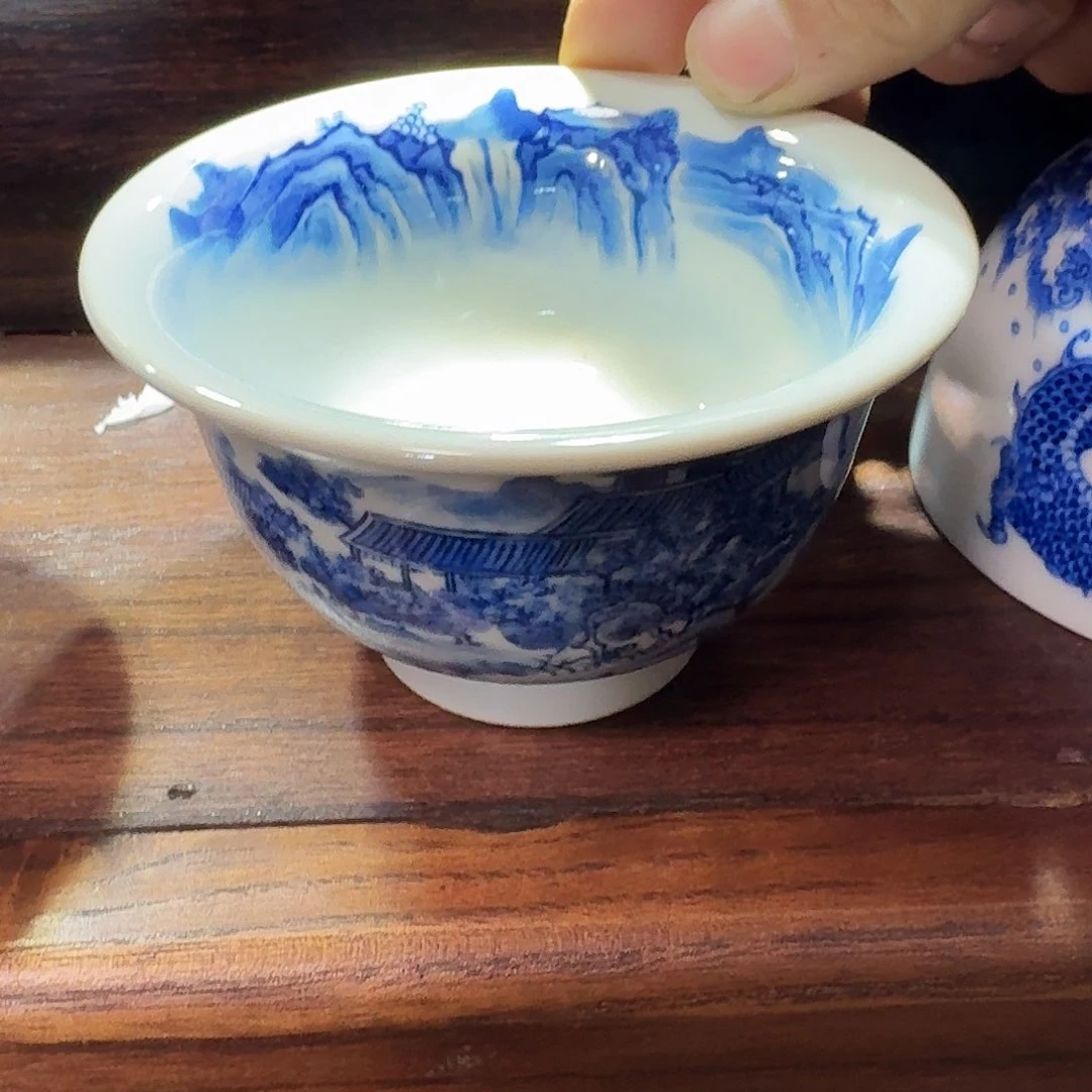 瓷片I**辉当代景德镇陶瓷手绘茶具