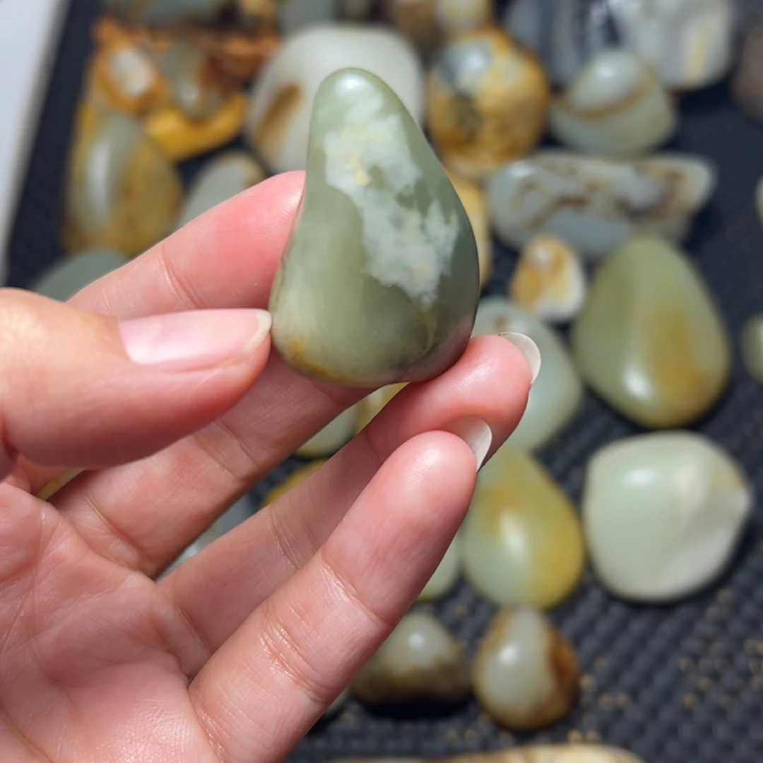 和田玉未镶嵌挂件A84