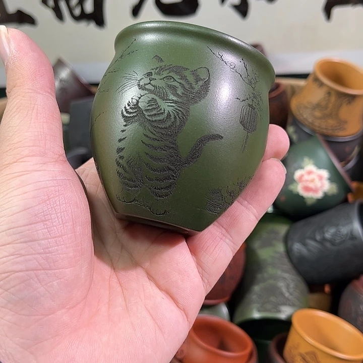 茶杯紫砂全手工紫砂主人杯
