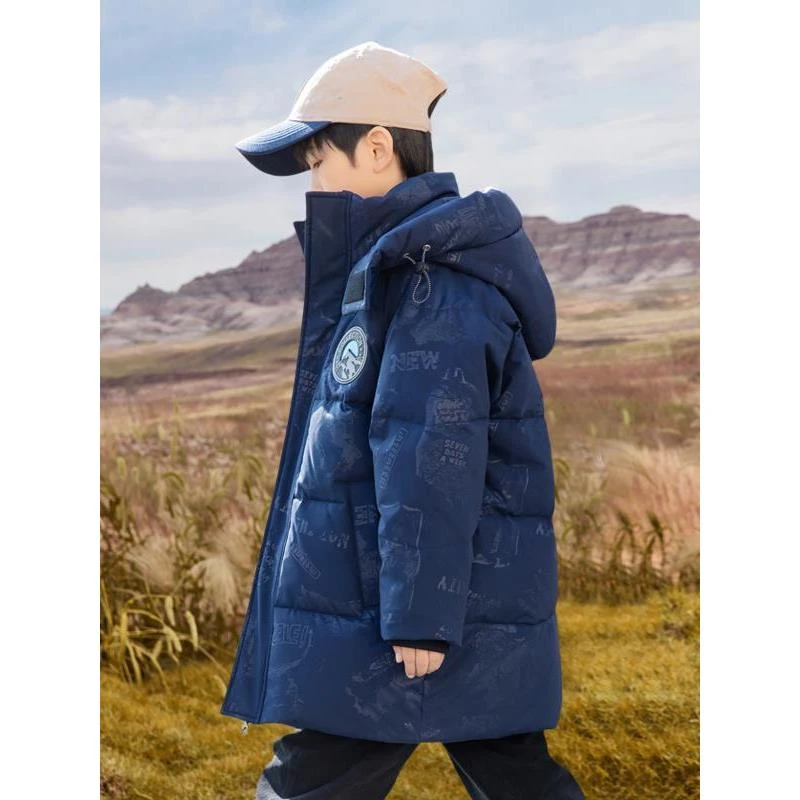 巴拉巴拉童装适用儿童羽绒服2025年冬季新款男童中大童迷彩童装中