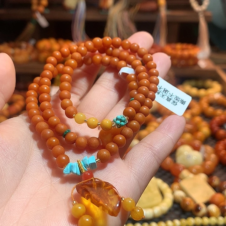 蜜蜡未镶嵌手链蜜蜡手链