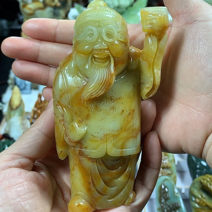 岫玉手把件未镶嵌用****大