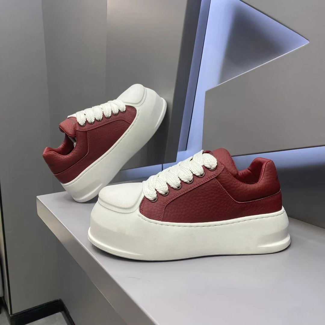 【皮鞋码】单棉同款皮面系带厚底百搭潮流经典男士时尚休闲潮鞋款dl