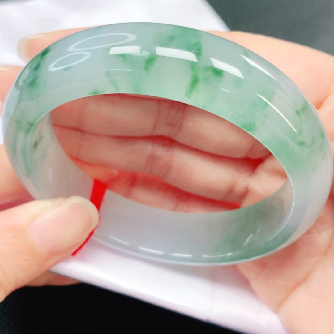 翡翠未镶嵌手镯56圈