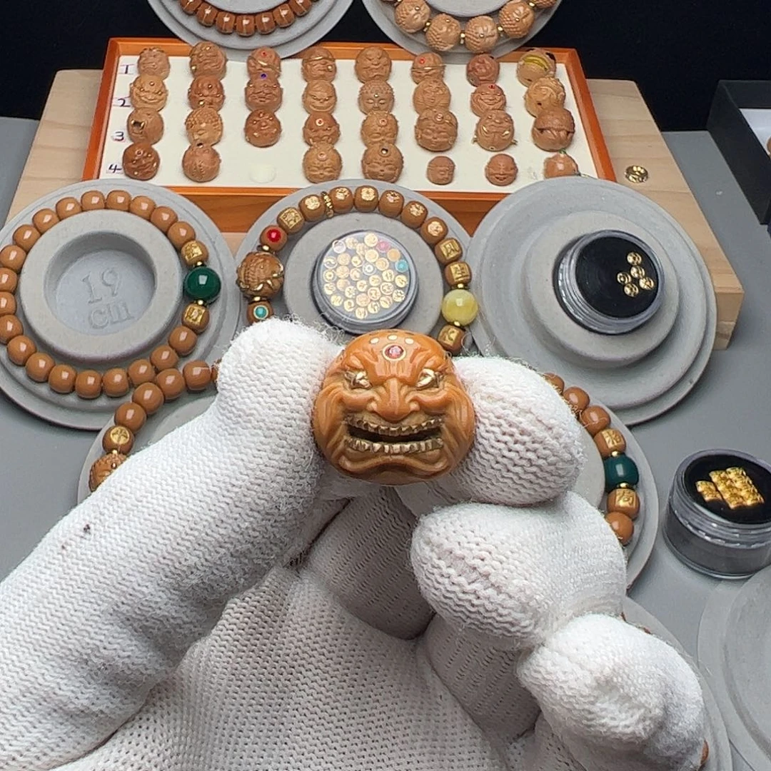 猴头核桃吊坠用****6猴头雕刻单籽猴头