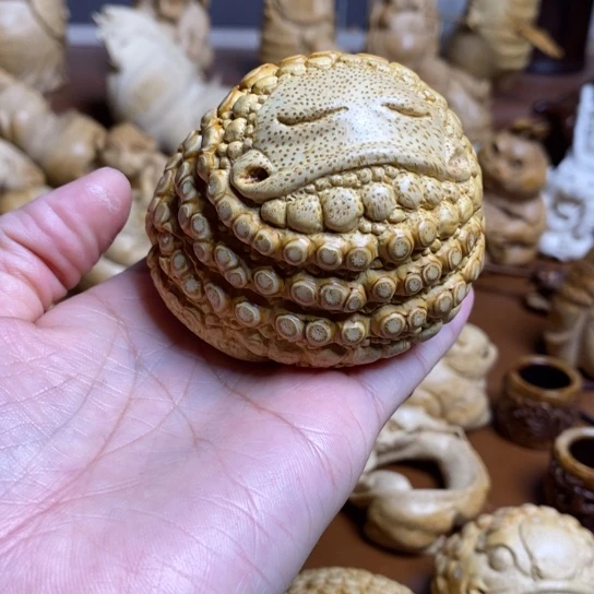 手***饼竹手工制作摆件手把老粉漏价