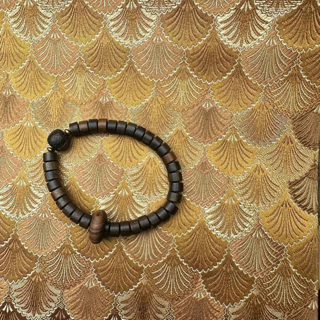 非金属木质手链 【 炎轩文趣斋】ph木质环环相扣桶珠手串