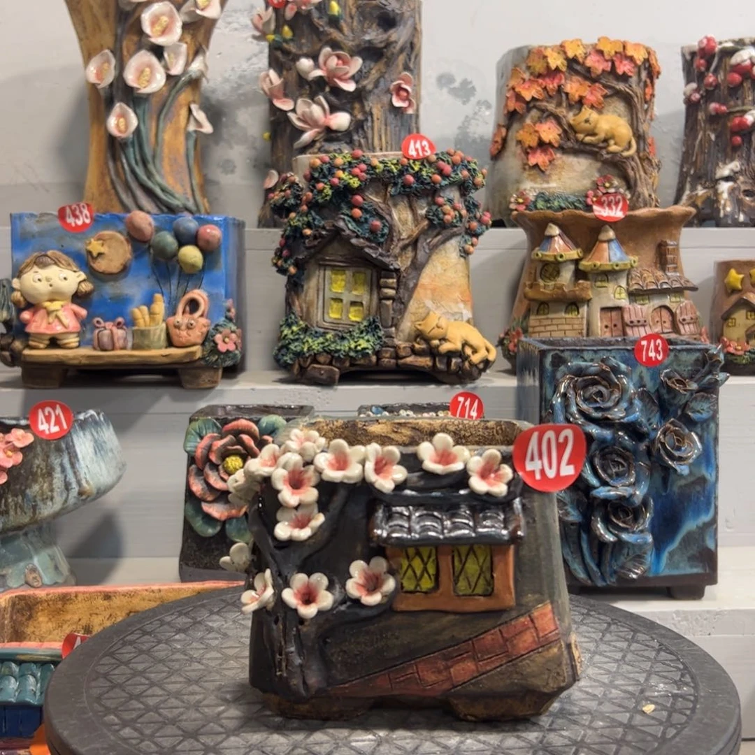 402 号陶然花器手工花盆