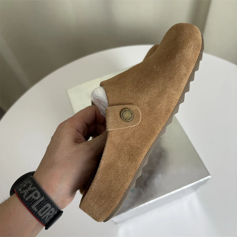 反绒勃肯鞋 一脚蹬懒人鞋 076288