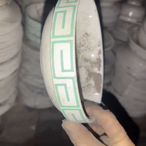 瓷片国营厂库存微瑕15厘米