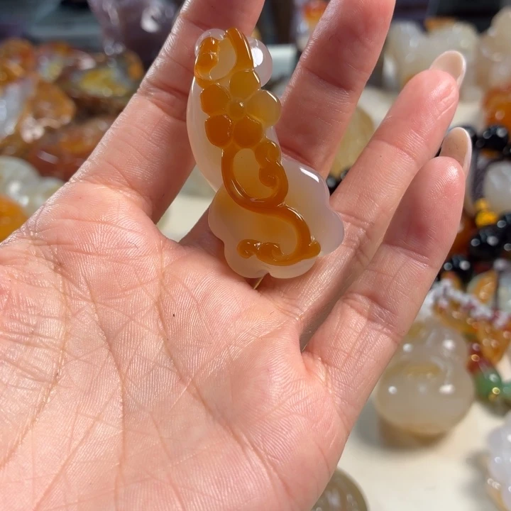 玛瑙/玉髓未镶嵌吊坠(不含链)