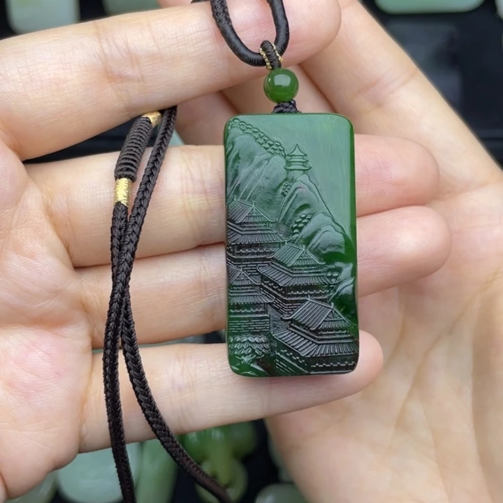 和田玉未镶嵌颈饰