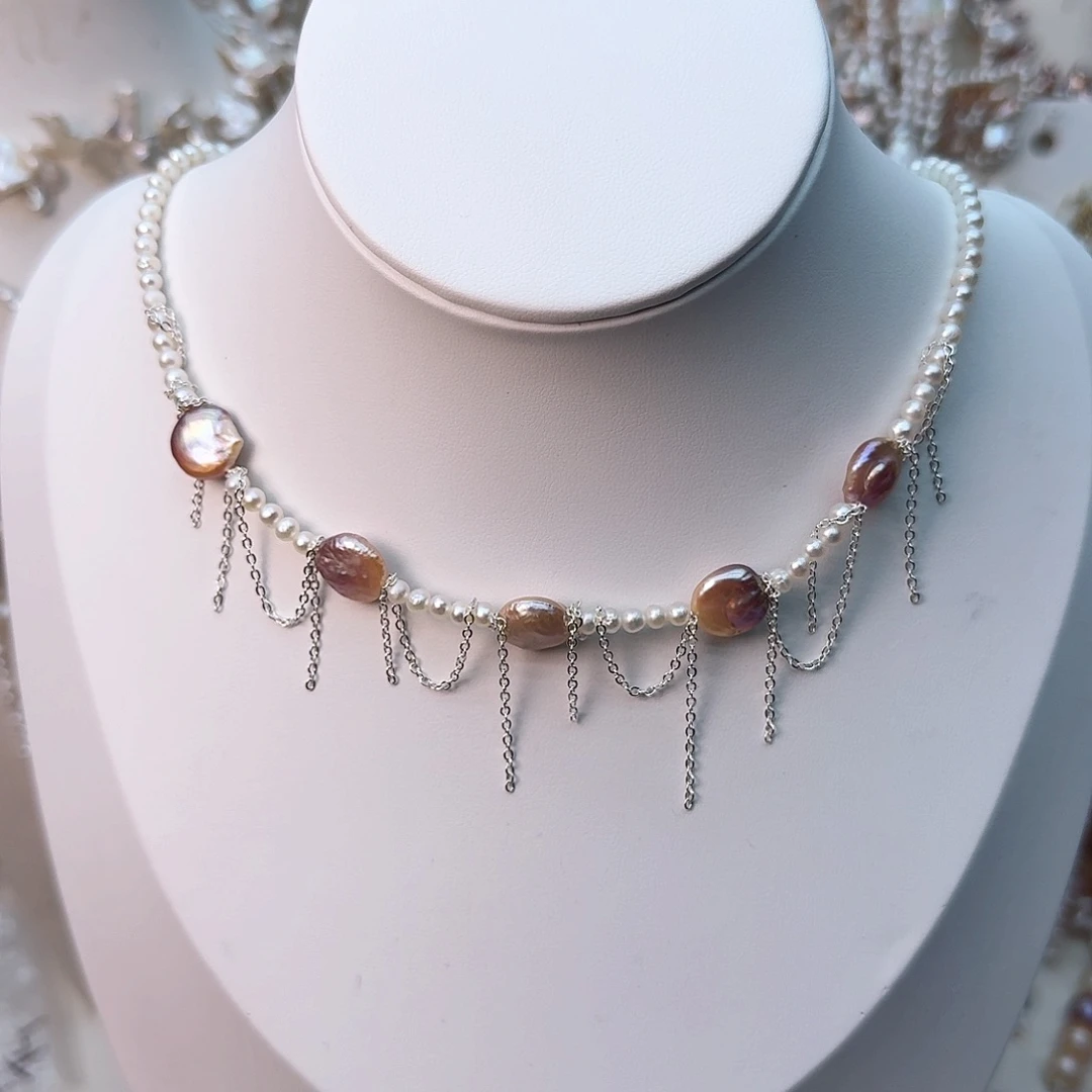 颈饰未镶嵌淡水珍珠