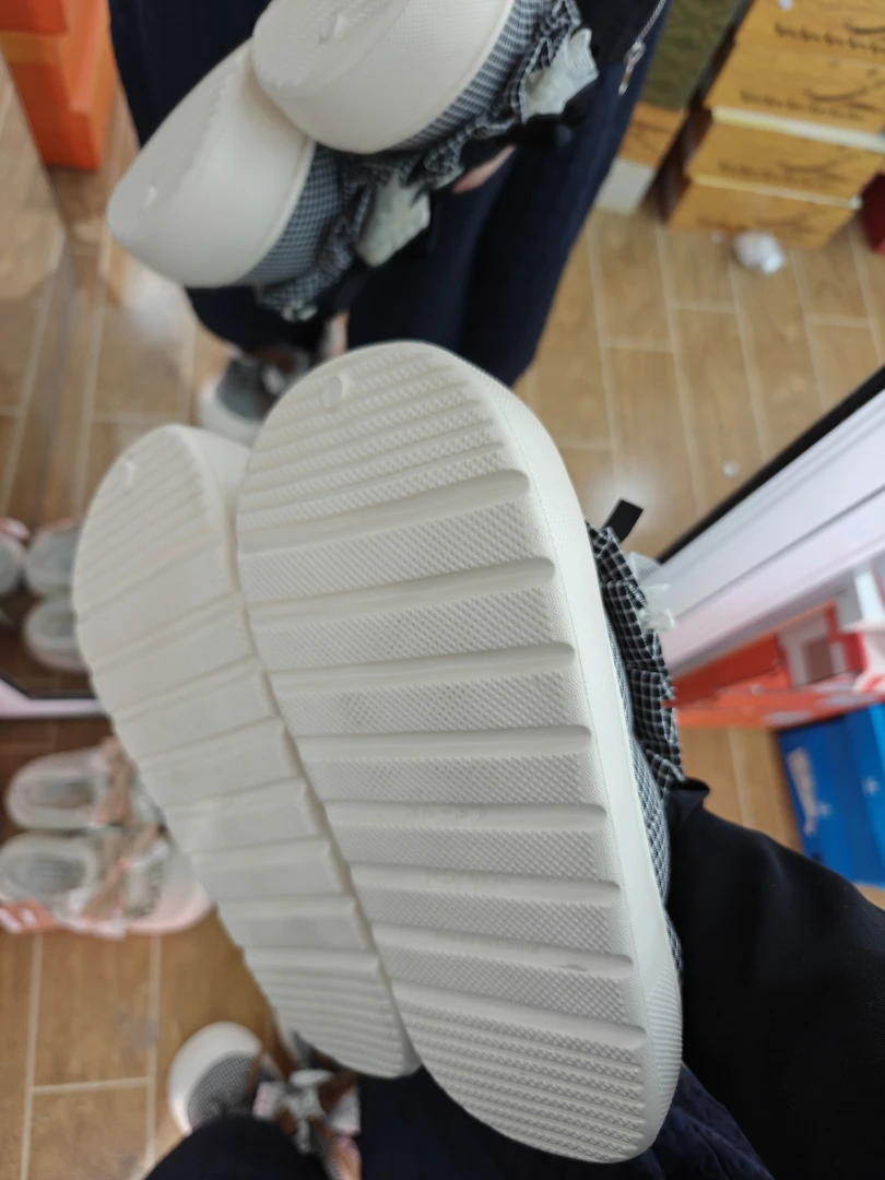 蝴蝶结厚底加绒防滑女款冬季外穿室内居家保暖毛拖鞋