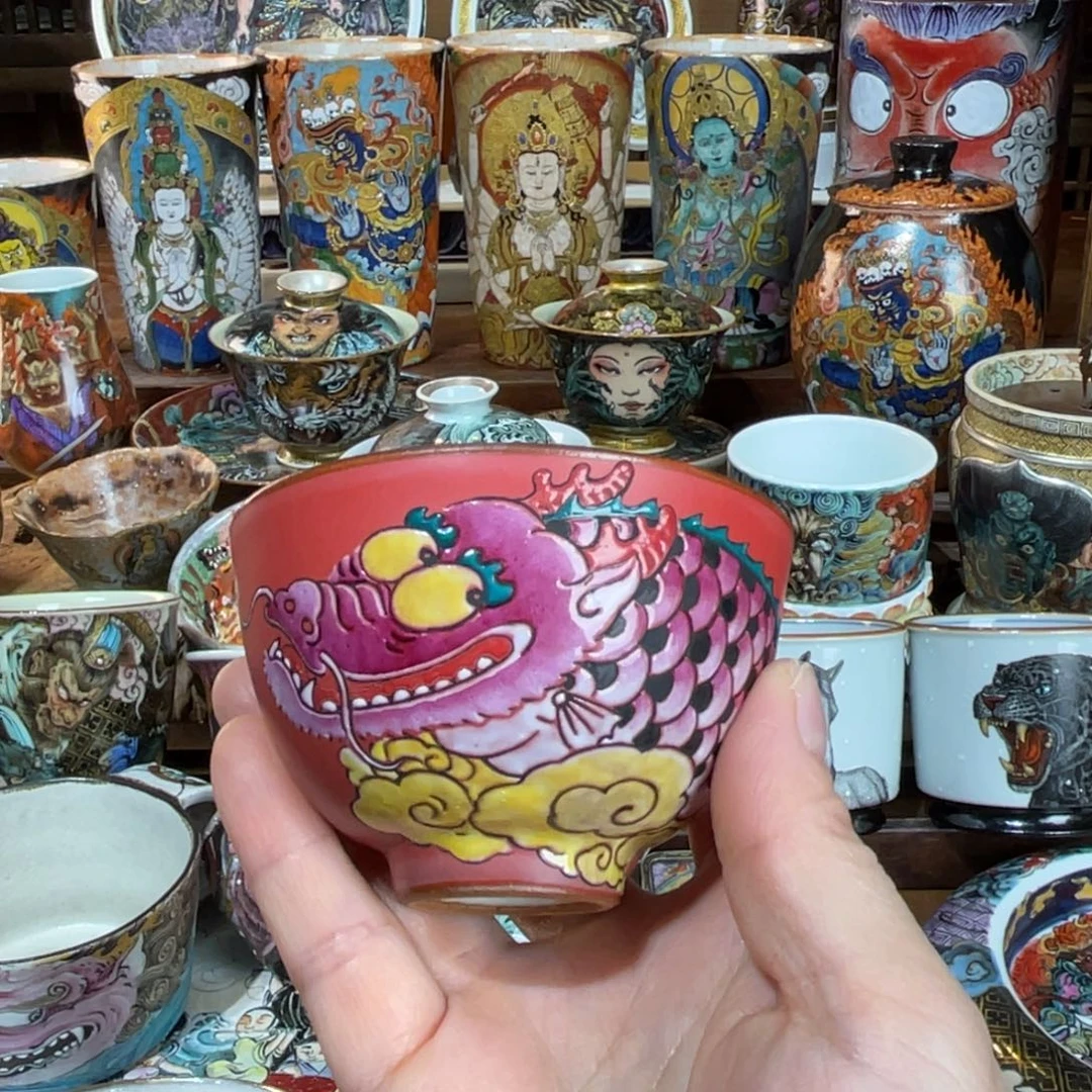 鱼化龙鸡心杯 喜庆祥和