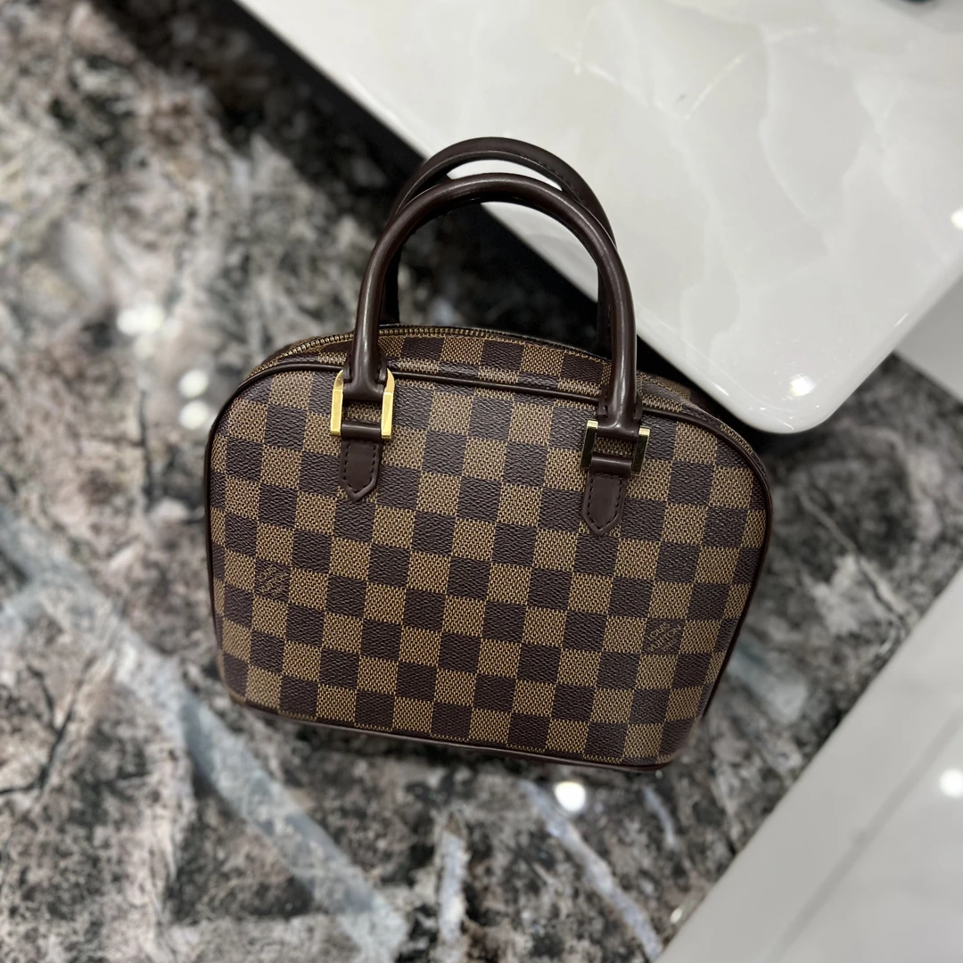 95新 LouisVuitton/路易威登 棕棋盘格福袋元宝包手提包A1231