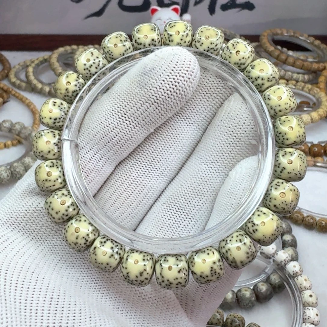 星月菩提手串10×9青花眼睛留白 162