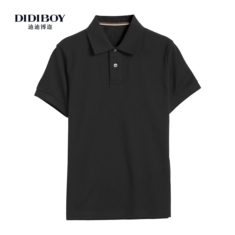 DIDIBOY/迪迪博迩【直播专享】夏季新款高端纯色翻领短袖polo衫男