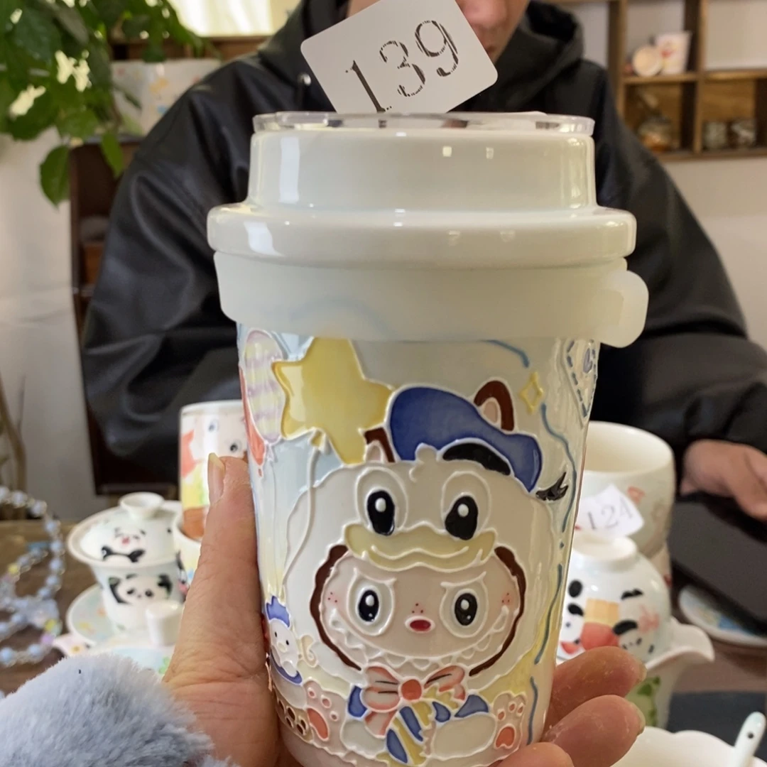 瓷片景德镇釉下彩手绘