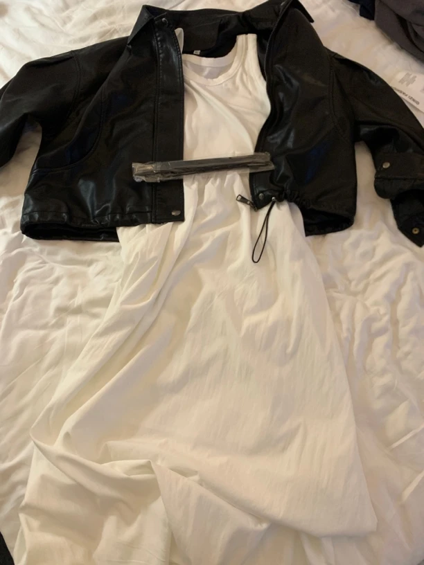 白色背心无袖连衣裙背心裙