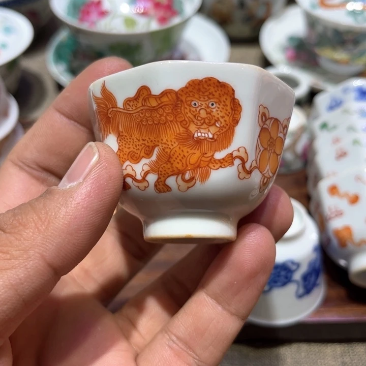 纯手绘精品盖碗杯