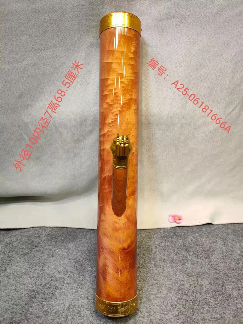1666号缅甸崖柏水咽筒整体无拼接风干老料不易开裂变形