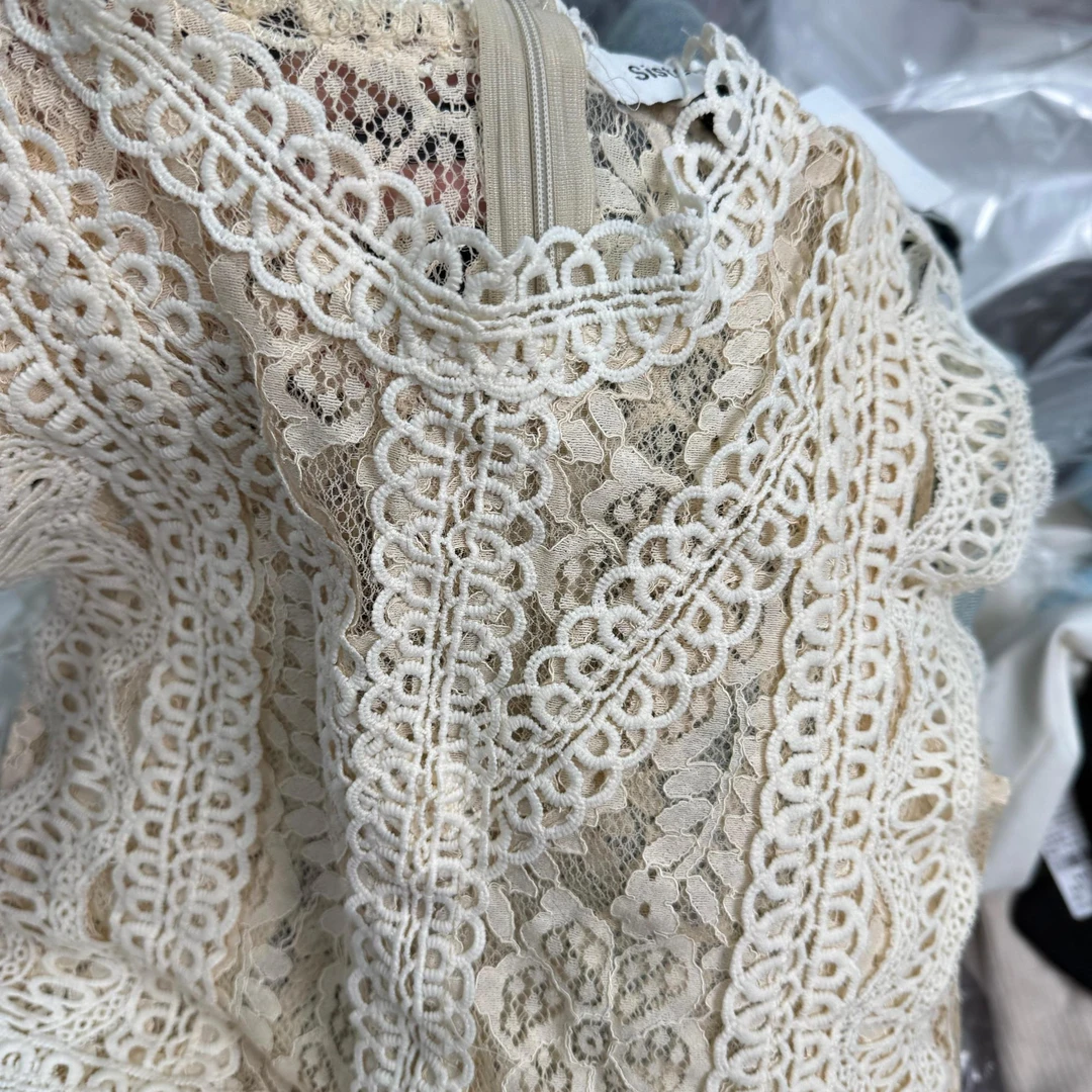莎姐严选蕾丝短袖19