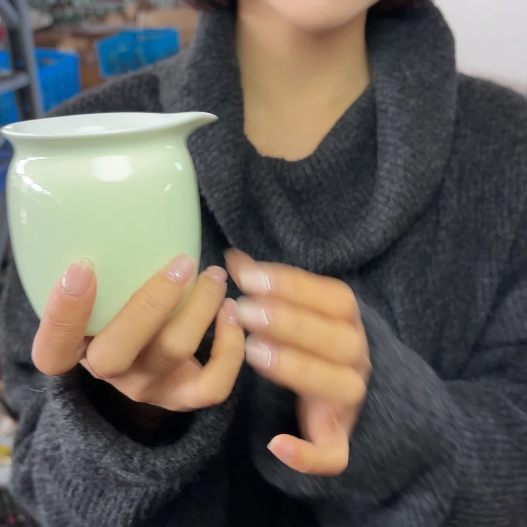 龙泉云间青瓷小米茶器