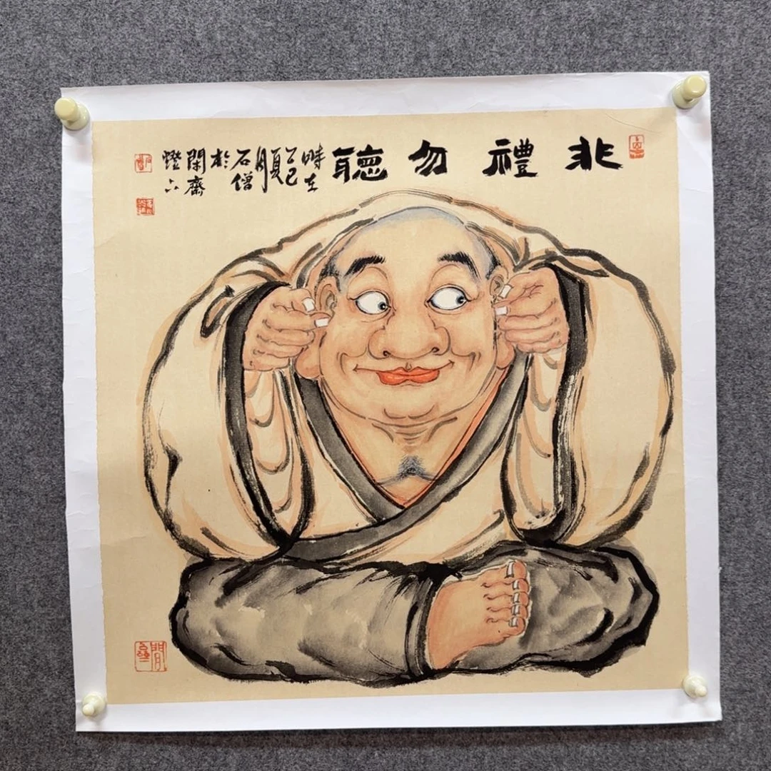 国画石僧老师手绘作品