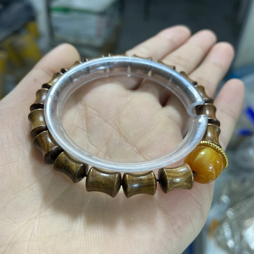 B157花梨竹节卡0.7单圈小手串