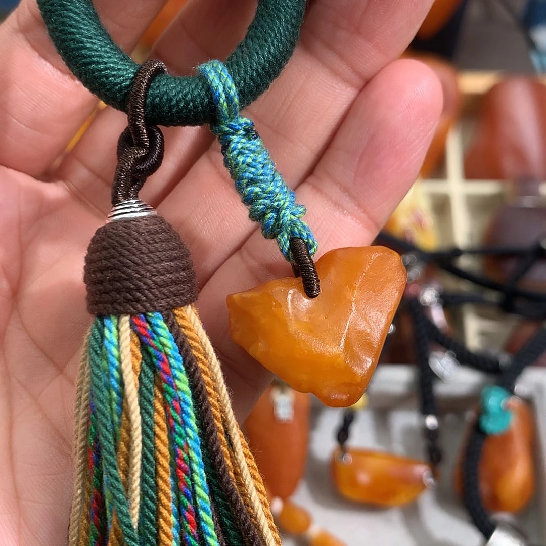 蜜蜡裸石未镶嵌你