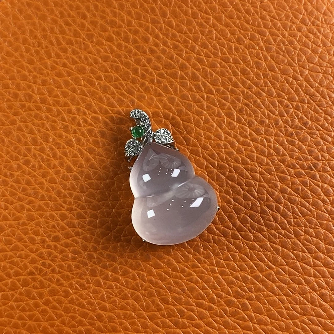 石英质玉银S925镶嵌颈饰