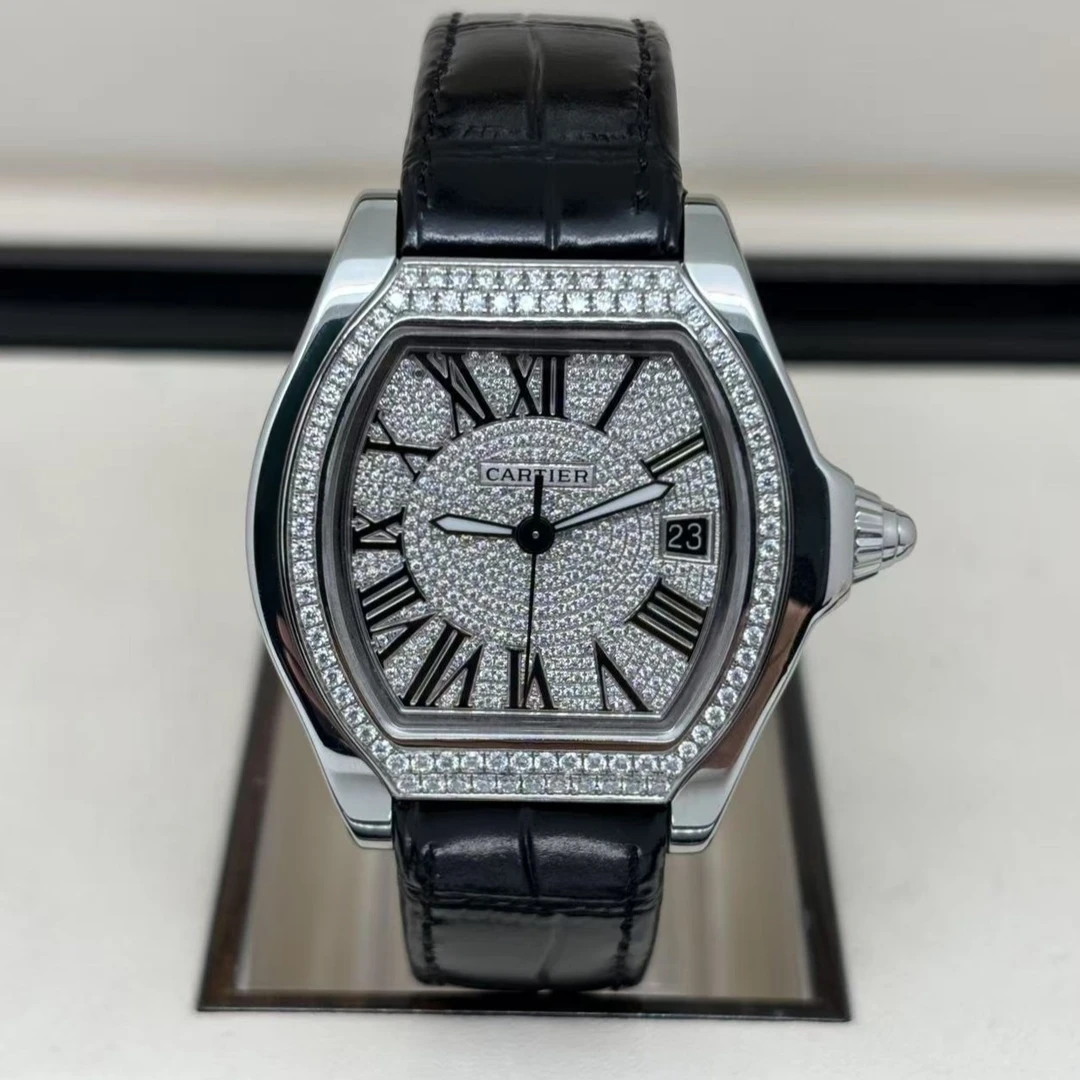 95新 Cartier/卡地亚 跑车/自动/表径40*46mm/外圈后钻后升级针盘