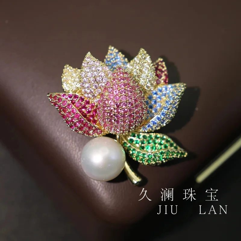 天然淡水珍珠高端胸针A307